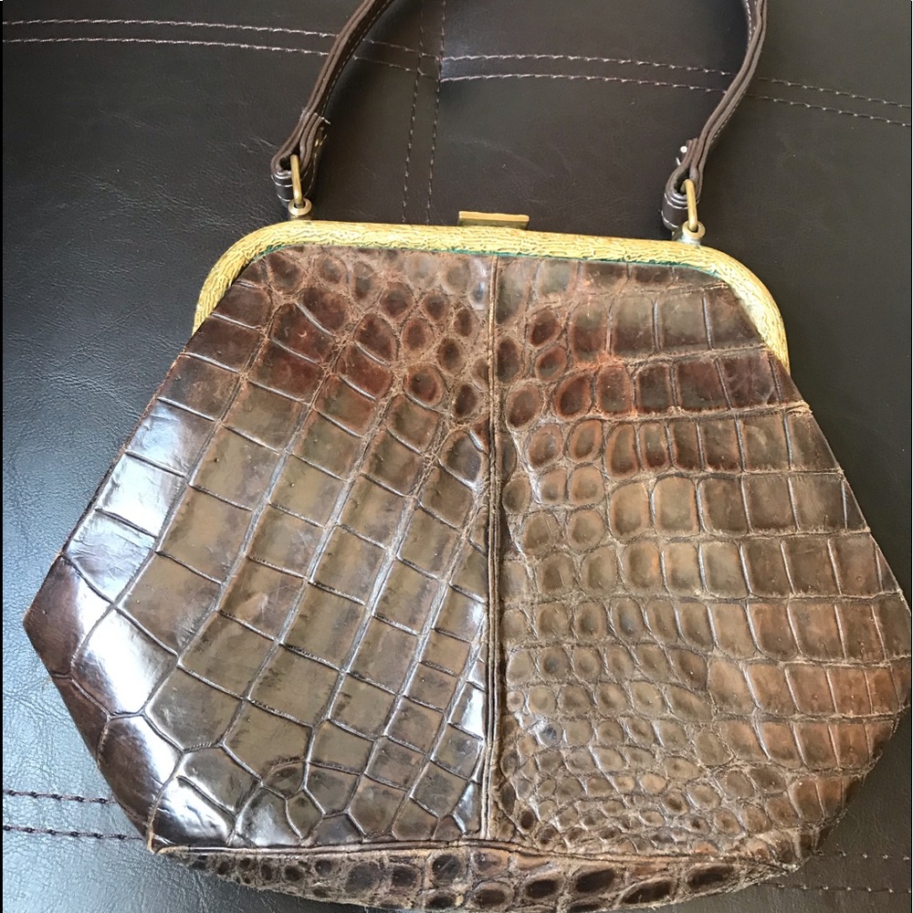 Vintage alligator mini purse